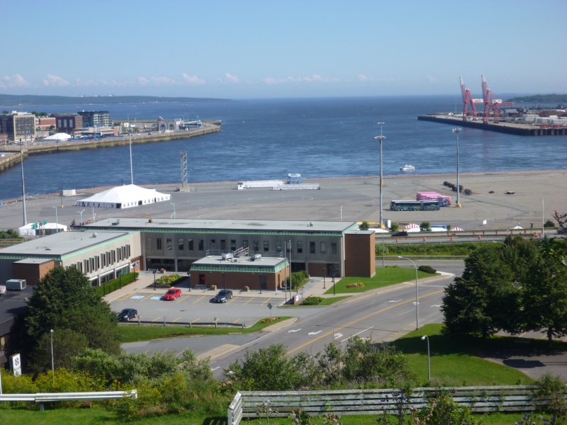 The view of the port of Saint John and the Bay of Fundy