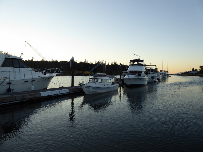 There was just enough room left at LaConner's huge visitor dock for about 2 more 22's, so I grabbed one of them.
