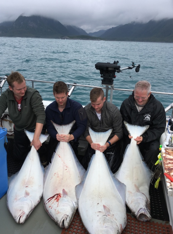 they'll be eating halibut this winter