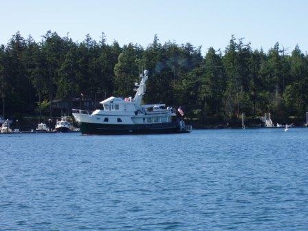 This boat had a C-Dory as a tender.