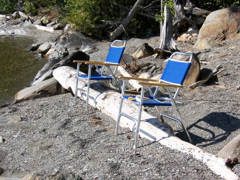This fine gravel is as close to sand as you will find on Moosehead. All along the shore are remnants of Moosehead's logging days.