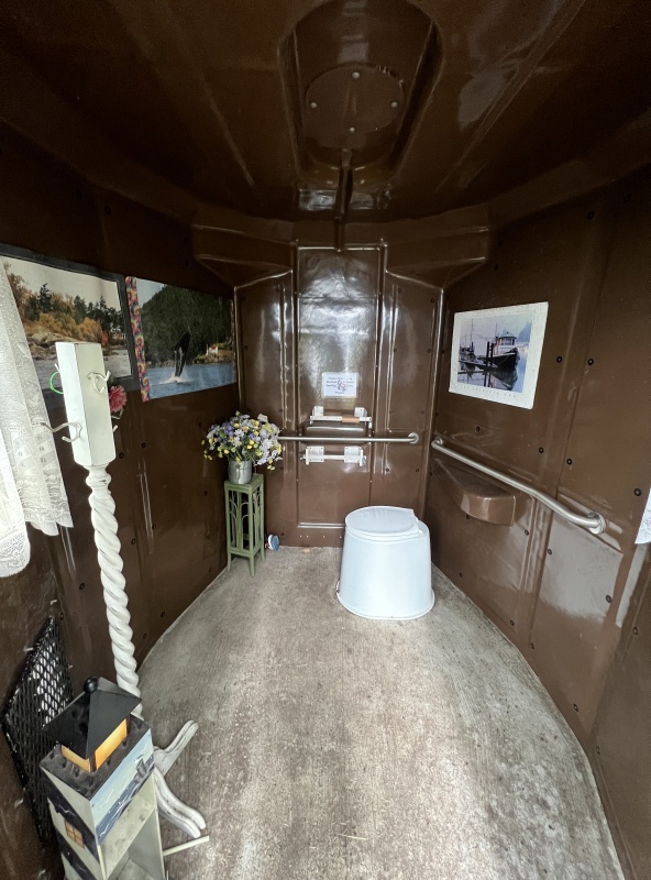 This has to be the nicest outhouse around!  Near Turn Point on Stuart Island