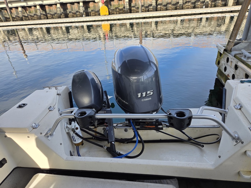 This is a custom bar made by 3 Rivers Marine and includes extra mounts for rigidity