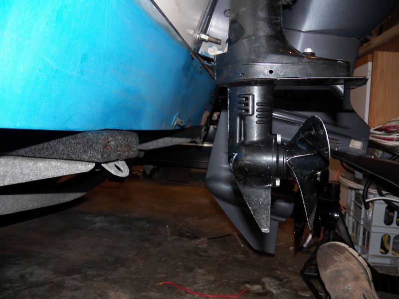 This is the attitude when the plastic clip isn't engaged, allowing the motor to easily swing up.