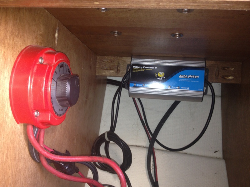 \"This N That\" - Master Switch under Captain\'s Chair and battery minder
