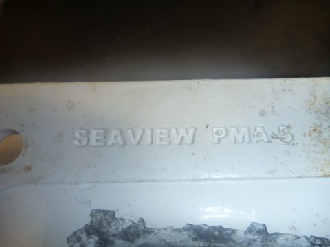 This the only mark left that identify this piece as being a Seaview part is stamped on the bottom of mount.