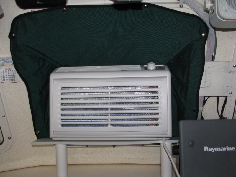 TomCat air conditioner, and Sunbrella shroud.