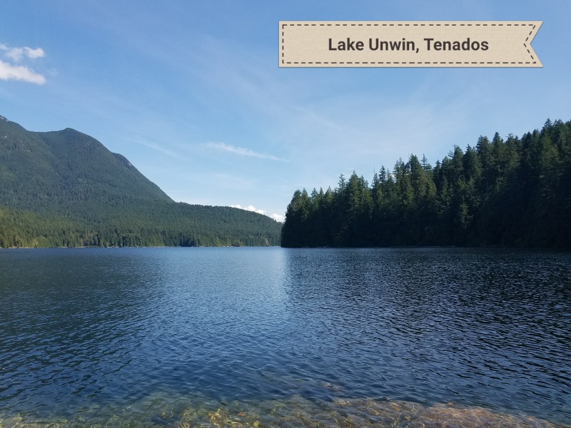 Took the short hike to the lake for a swim.