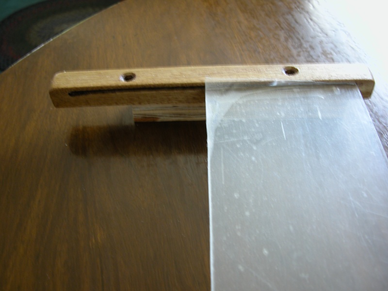 Top support guide resting on a 3/4" temp. spacer to simulate the cabin setup.