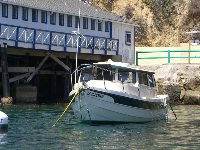 Tortuga in front of Catalina Island Yacht Club, Avalon
