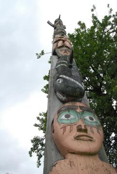 Totems, Shakes Island, Wrangell, Alaska