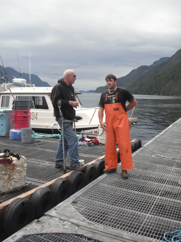 Tour of a fish farm.