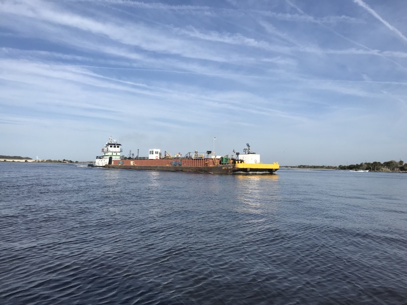 Tow turning into the ICW