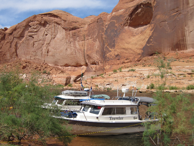 Traveler and Laurna Jo at Forgotten Canyon 9-15-09.Sized
