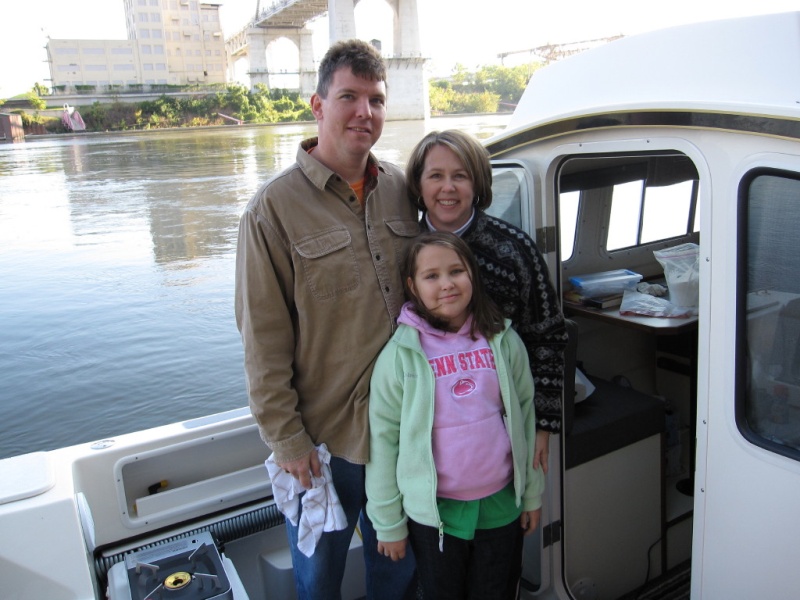 Trip organizer and crew of Life of Riley Rob, Karen and Riley