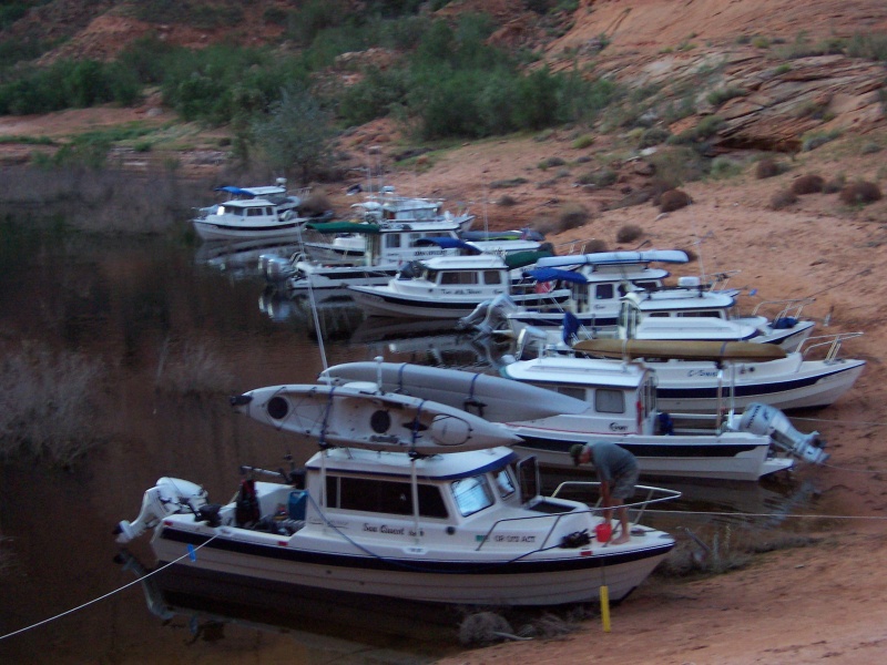 Tuesday morning 9/27/11 in Forgottren Canyon, Sea Qwest, Coyote, C-Swell, Bosa Nova, Nauti-Gal, Two Bears, Kerri On, Discovery, Rana Verde, Gypsy River, Jeff/No Name, Hunky Dory