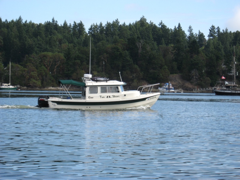 Two Bears viewed from Kerri On.  Leaving Ganges for Conover Cove Wallace Island.