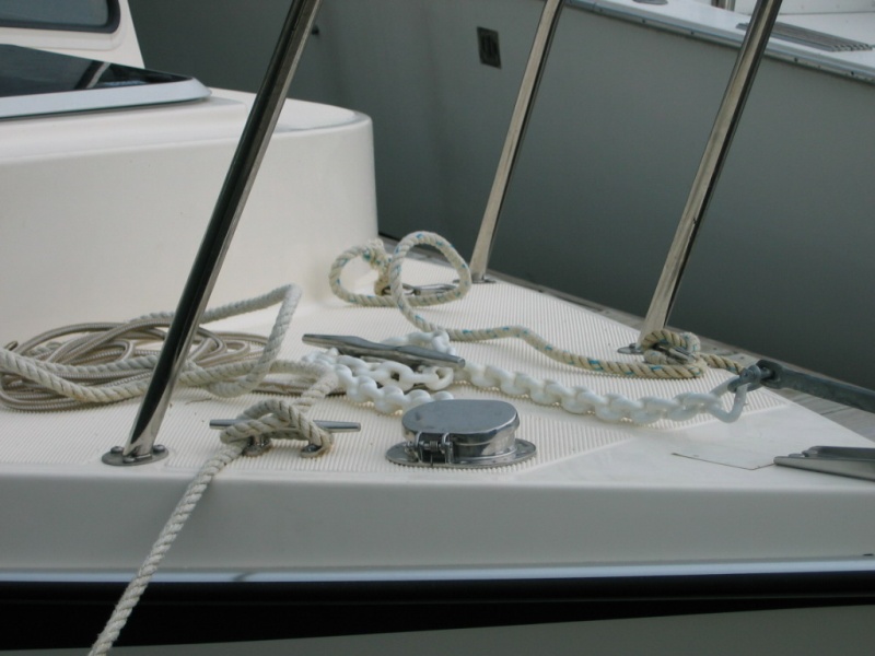 Two bow cleats