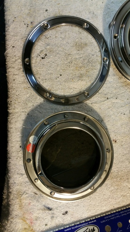 Two parts and the outside ring is used as the template for cutting