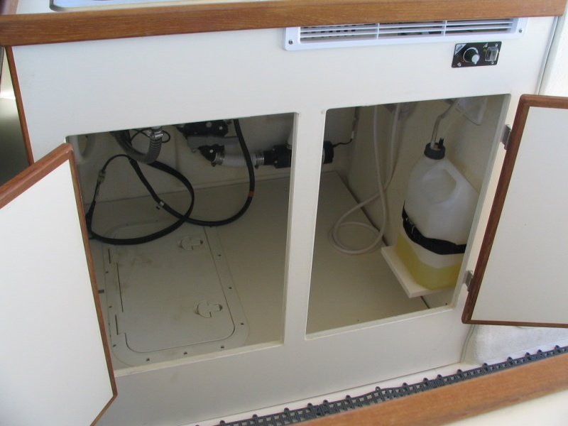 Under galley cabinet