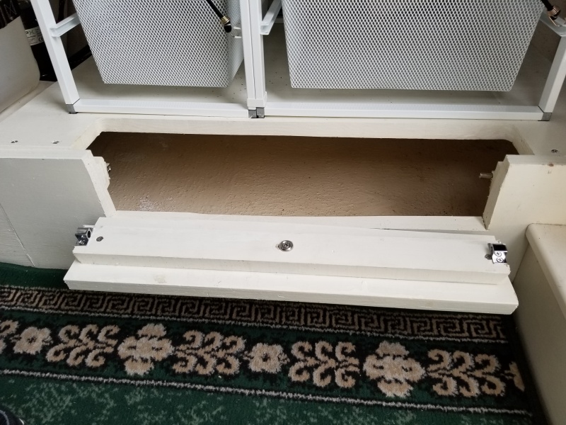 Under galley fold down access