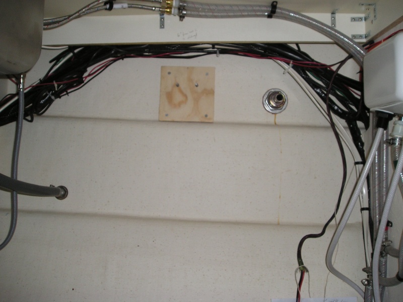 Under galley sink.