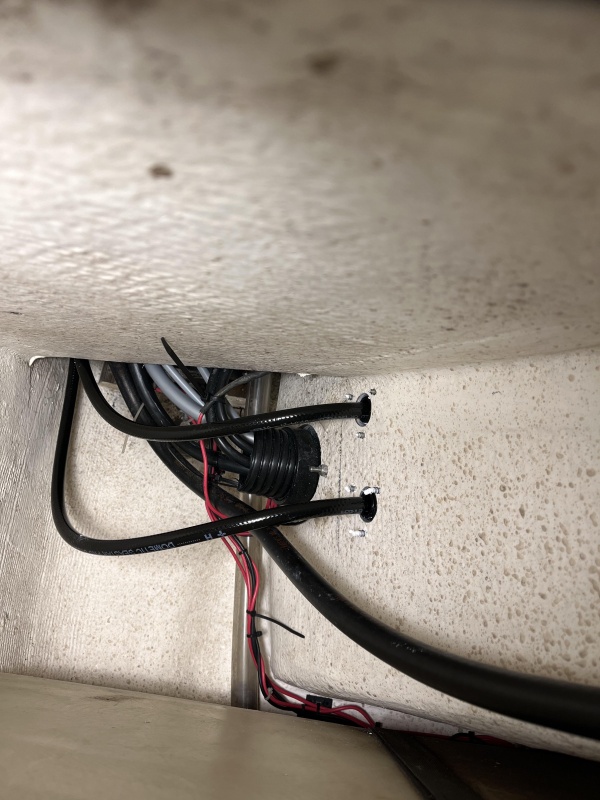 Under starboard lazarette