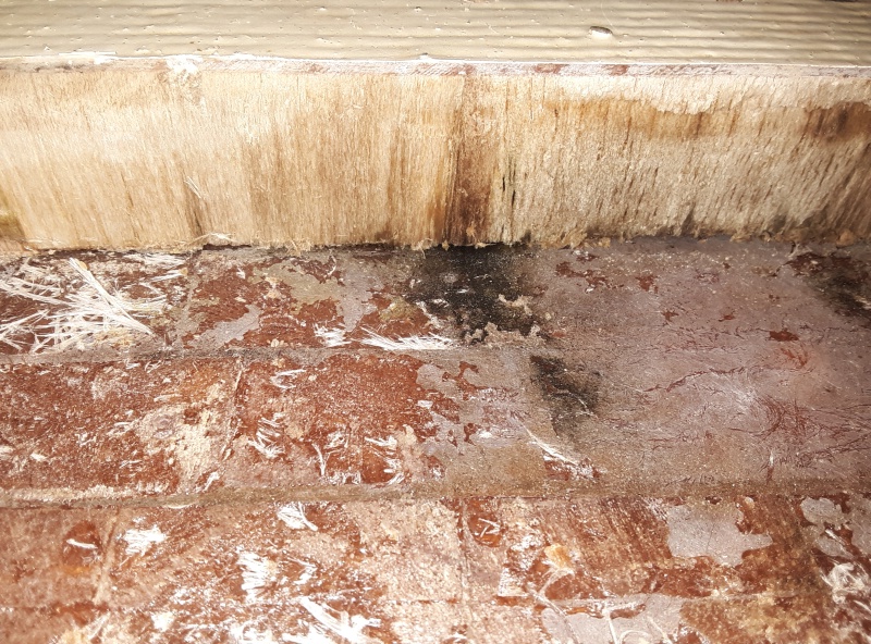 under the galley, you can see the void