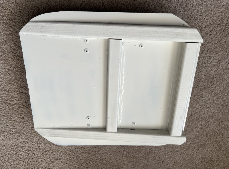 Underneath of base, painted
