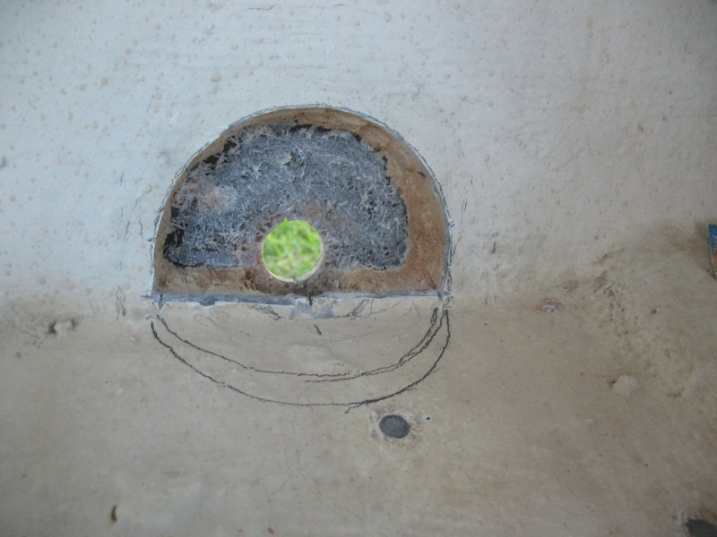 Upper section with core removed.