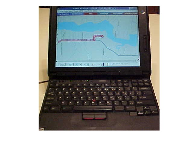 Useing laptop for gps screen