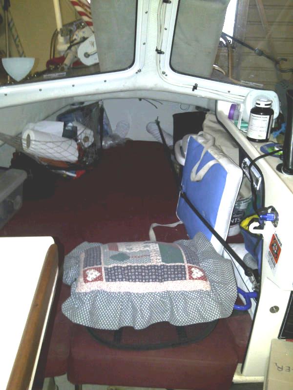 v-berth sleeping quarters