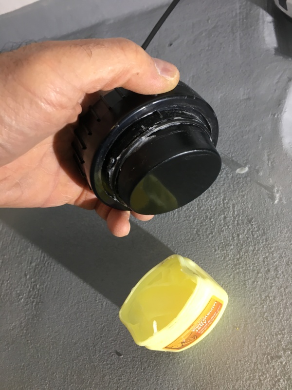 Vaseline around the O ring on the transponder.