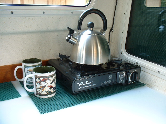 Vector butane stove.  We love it.