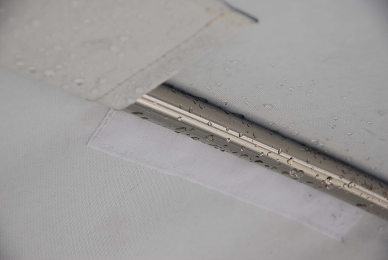 Velcro hook loops for top flap