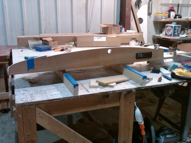 veneer glue up and head unit fit