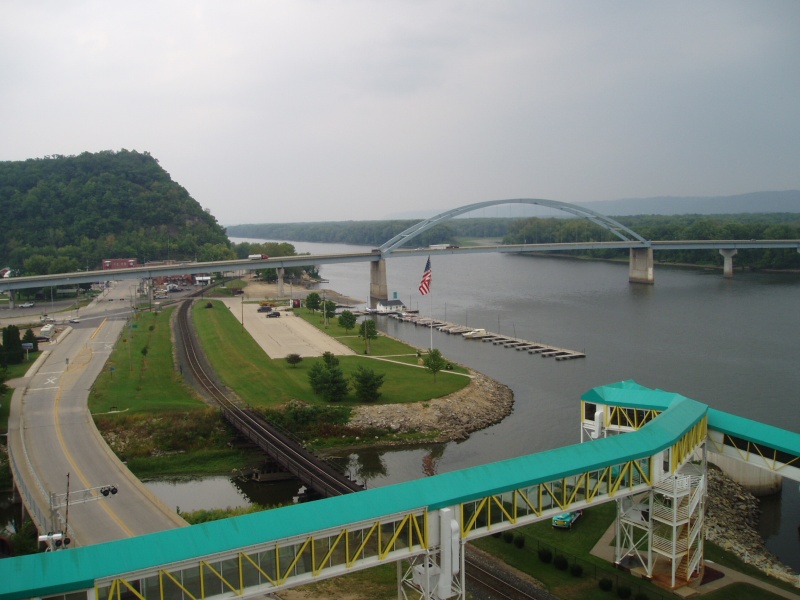 View from Marquette, IA. Casino Hotel