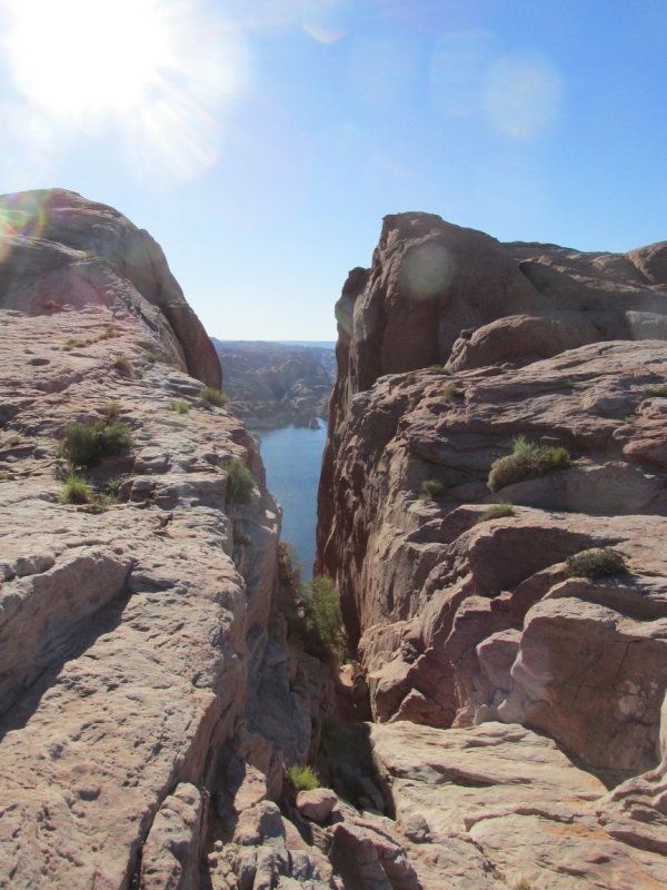 View of Hole in the Wall from the top.