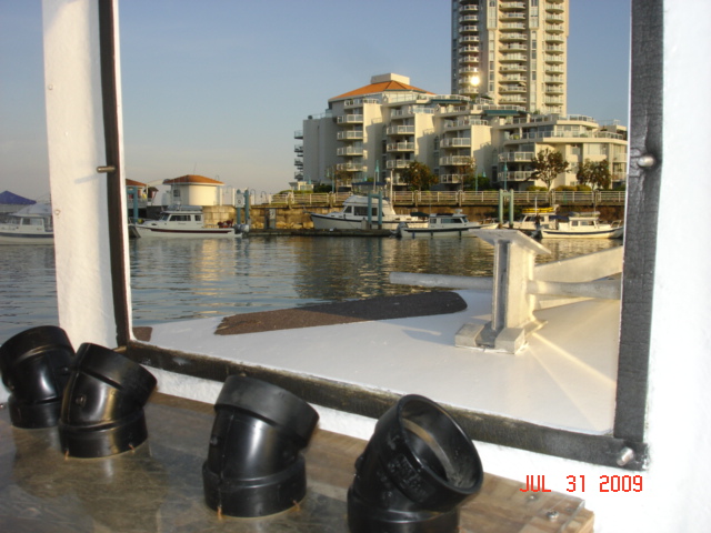 View of Nanaimo from the
ferry shuttle