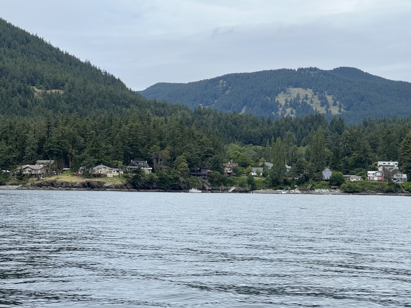 View of Olga as we are cruising up to it.