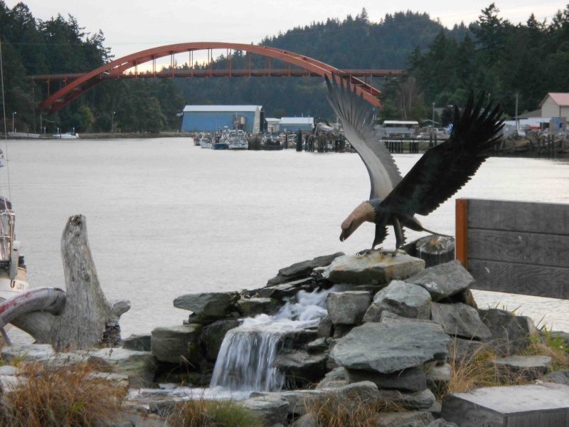 View of Rainbow Bridge at La Conner on the Swinnomish Channel