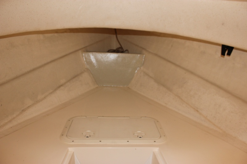 View of v-berth prior to installation of unit.
