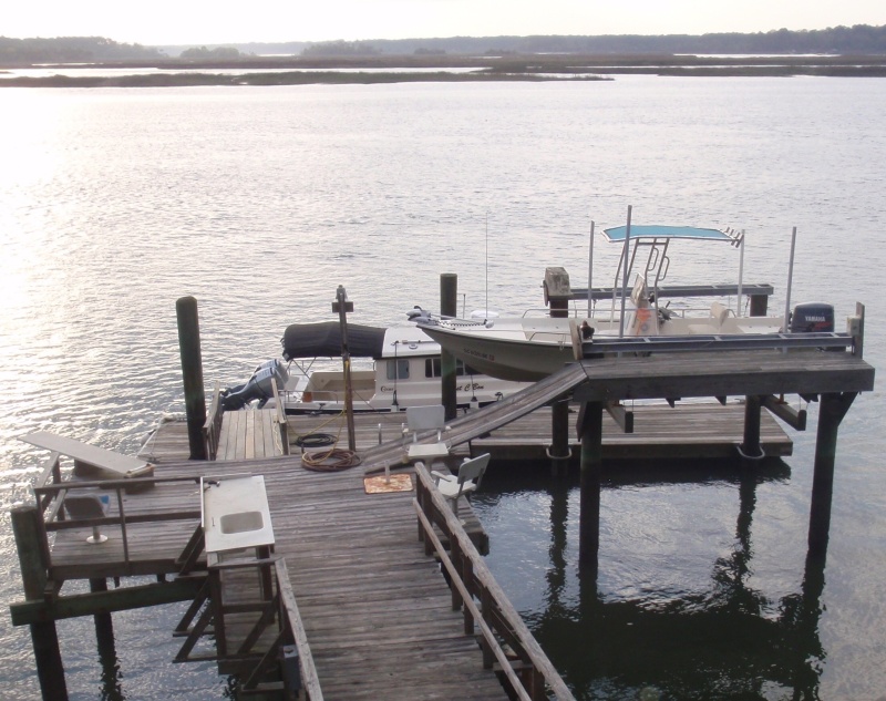Visiting on the May River near Bluffton, SC