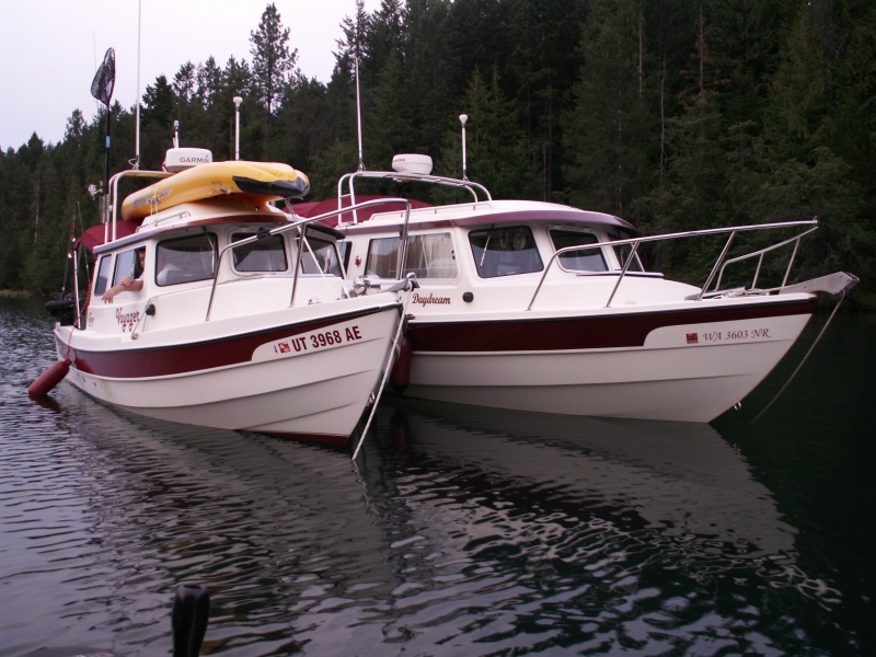 Voyager and Daydream Rafted - Lake Pend Oreille - 8-19-07