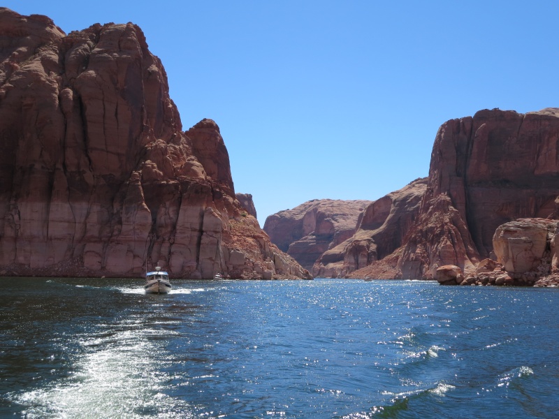 Voyager, Hunky Dory and Sunbeam following us out of Iceberg Canyon Monday 9-23-13