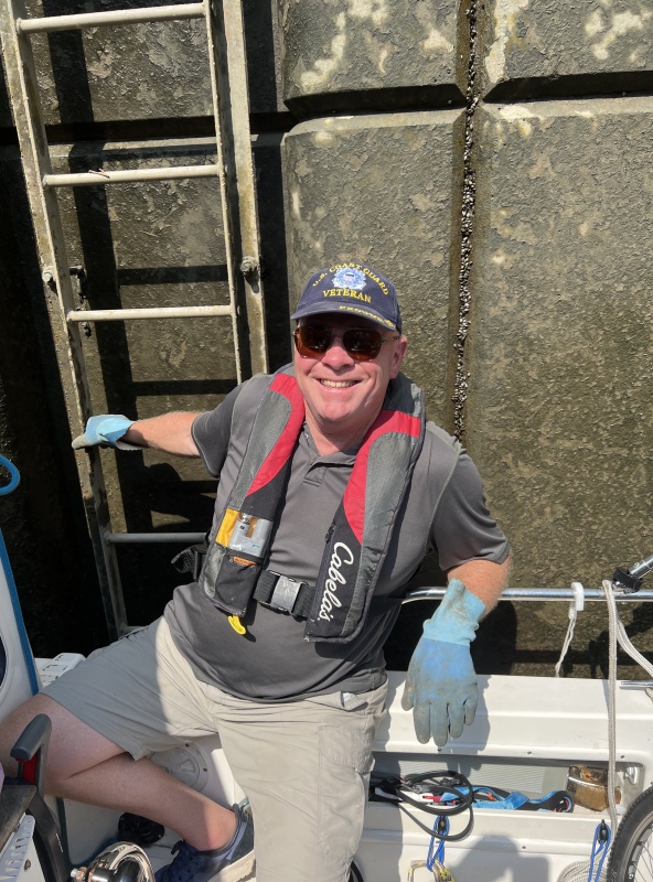 Waiting to complete lockage