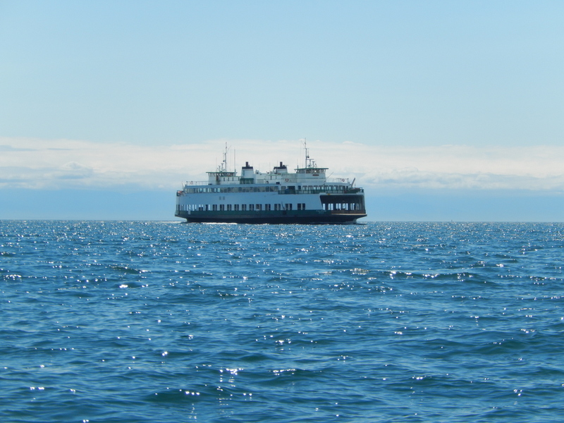Washington State ferry in Rosario Strait