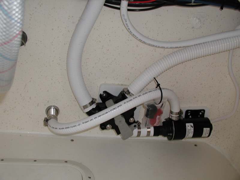 Waste pump out package installed.