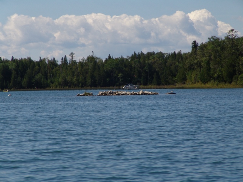 Watch out for rocks. There are a lot like this and some are submerged.
