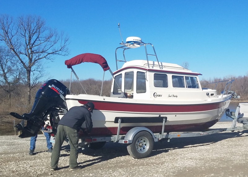 Water test on the Mississippi - beautiful January day!
